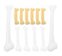 POPETPOP 12 Pezzi Ossa Finte di Plastica per Decorazioni Halloween Mini Ossa Realistiche per Lavoretti e Feste a Tema Giocattoli da Scavo in Plastica Riutilizzabili per