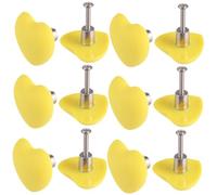 POPETPOP 12 pezzi Pomelli per Forma Cuore da per Armadi Decorazione per Cucina Camera da Letto e Design Moderno