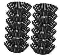 POPETPOP 12 pezzi Stampi per Crostate Acciaio Carbonio Riutilizzabili Teglie Antiaderenti Forma Fiore per Muffin e Tartelletta per Dolci e Decorazioni da Te Cucina