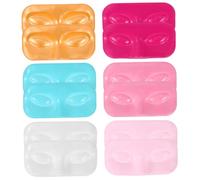 POPETPOP 12 Pezzi Vassoio Porta Extension Finte in Pvc Supporto Sagomato Viso Umano 11,5x5,5 Cm per Esposizione e Confezionamento in Salone e Casa