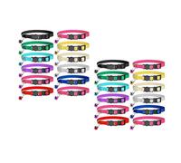 Popetpop 12pcs footprint da pet stampato cell cell anello per cucciolo di cane