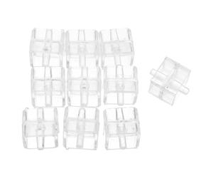 POPETPOP 12pezzi Inserti di Plastica per Sostituzione Nucleo Dispenser Nastro Adesivo, Mozzo Resistente e Trasparente per Uso Ufficio, Scuola e Casa