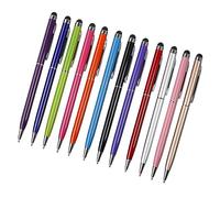 POPETPOP 12pezzi Penna Sfera Touch Screen Per Tablet Stilo Capacitivo Per Disegno Scrittura Su Schermo Compatibile Dispositivi Touch Screen Per Scuola Ufficio e Annotazioni