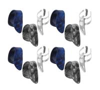 POPETPOP 12pezzi Plettro per Chitarra in Metallo Set Plettri per Dita Accessori per Chitarra Mandolino Ukulele Banjo Basso Elettrico per Migliorare Precisione e Comfort Durante