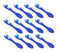 POPETPOP 12pezzi Spazzolini Da Viaggio Compatti Con Setole Morbide Per Uso Prigione e Sicurezza Manico Corto Per Prevenzione Degli Abusi Pulizia e Sicura