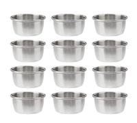 POPETPOP 12Pezzi Tazze Salsa Acciaio Inossidabile da Contenitori per Salsa Eleganti e Resistenti per Ristoranti e Feste per Servizio Catering e Bar