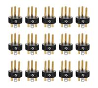 POPETPOP 15 Pezzi Connettore Xlr Maschio 3 Pin in Metallo Robusto Compatibile per Microfoni Ktv e Sistemi Audio per Performer in Movimento