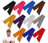 POPETPOP 15 Pezzi Fasce Elastiche Sportive per Uomo e Elastico 95% Poliestere e 5% Spandex, Design Semplice e Comfort per Allenamento e Attività Fisica