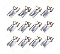 POPETPOP 15 Pezzi Nail Mold Tips in Alluminio, Nail Extension Riutilizzabili, Argento, Guida Accurata, per Manicure Unghie, Uso Domestico e Salone Professionale, per Donne