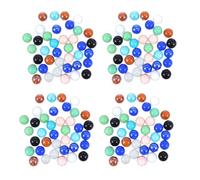 POPETPOP 150 Biglie di Vetro Colorate 16 MM Miste per Gioco delle Biglie Riempitivi per Vasi Decorativi e Acquari Set da 150 Pezzi per Feste e attività di Gruppo