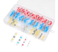 POPETPOP 150 pezzi Connettori Termoretraibili Saldo per Fili Elettrici Terminali Isolati per Cablaggio Marino Auto e Camion Giunti Rapidi Resistenti Intemperie