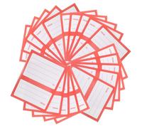 POPETPOP 150 Pezzi Etichette Postali Autoadesive in Carta Rosso, Etichette per Buste e Scatole Postali, Adesivi per Indirizzi da Scrivere, Forte Adesione