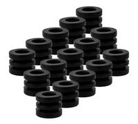 POPETPOP 16 Pezzi Guarnizioni Elastiche per Calcio Balilla, Rondelle di Ricambio Piccole per Biliardino, Paraurti Plastici Compatibili Tavoli da Gioco Calcio Balilla, Accessori per