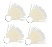 POPETPOP 160pezzi Punta Unghia Punta Unghia per Nail Art Espositore per Colori Anello Metallico per Organizzazione e Formazione