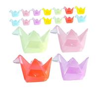 POPETPOP 18 Pollici Miniature Origami Crane Figurines Luminous Resin Glow in The Dark Mini Desktop Ornaments For Aquarium Bonsai Garden Micro Landscape Decoration