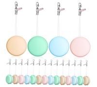 POPETPOP 18pezzi Salviette Pulisci Schermo Forma Macaron per Pulizia Schermo Telefono Tablet Computer Lenti Ciondolo Decorativo per Borse e Telefoni