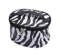 POPETPOP 1pezzi Borsa Per Cosmetici Viaggio in Pu Zebrato Organizer Per Vari Design Cerniera Per Viaggi e Attività All