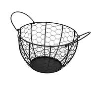 POPETPOP 1pezzi Contenitore in Ferro Multiuso Per Frutta Semplice e Resistente Per Cucina Portaoggetti in Ferro Portafrutta e Verdure Organizer Portaoggetti