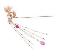 POPETPOP 1pezzi Fermaglio Per Capelli Cinese Vintage in Lega Forcina Perle e Nappa Per Capelli Lunghi Accessorio Per Donna e Ragazza