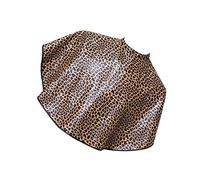 POPETPOP 1pezzi Grembiule Per Parrucchieri Pelle Sintetica Design Leopardato Mantello Per Trattamenti e Colorazione Per Salone e Domestico
