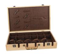 POPETPOP 1pezzi Scatola Per Tagliare Professionale Organizer Per Strumenti Da Barbiere Custodia Portatile Legno Per Forbici e Pettini Design Elegante e Pratico