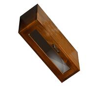 POPETPOP 1pezzi Scatola Portaoggetti in Legno per Scrivania Supporto per Laptop e Computer Accessorio per Ufficio Design Vintage Multifunzionale per Organizzare Desk e Monitor