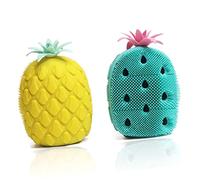 POPETPOP 1sacchetto Spazzole Da Bagno Silicone Forma Di Ananas e Cactus Spazzola Esfoliante Per Corpo e Viso Massaggio Della Schiena Casuali Accessorio Per Bagno