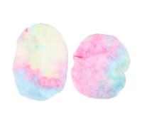 POPETPOP 1set Copriwater Peluche Tie-Dye Copertura per Sedile WC Facile Installazione e Protezione Polvere per Bagno Accessorio Comfort per Casa