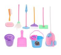 POPETPOP 1set Giocattoli Per Pulizia Miniatura Per Ragazzo Ragazza Di Accessori Per Casa Delle Bambole Giocattolo Interattivo Per Ruolo e Creatività Colori Random