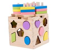 POPETPOP 1Set Giocattoli Sensoriali Legno Educativo con Colorati Sviluppo Cognitivo e Relazione Genitore Adatto per Educazione Precoce e Divertimento