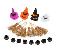 POPETPOP 1Set Mini da Strega e Piccolo Calderone per Decorazioni Halloween Accessori Creativi per Miniature e Case per Festa e Decorazioni