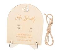 POPETPOP 1set Pregnant Test Wooden Keepsake Board Con Supporto Placca Legno Per Annuncio Di Gravidanza Unico Per Futuri Genitori Con Base Design Elegante e Artigianale Per Ricordi Preziosi