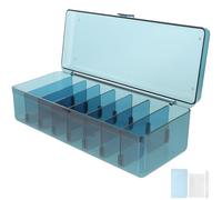 POPETPOP 1set Scatola Organizer per Cavi da Scrivania Trasparente con Scomparti e Legacavi Inclusi Portaoggetti per Gestione Elettrica dei Fili in Ufficio e Casa Organizer per Cordoni