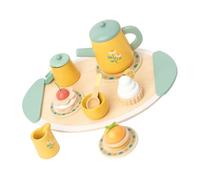 POPETPOP 1Set tè Legno per Educativo per Tea Party con Accessori Completi Stimola La creatività capacità Logiche per Giocare Casa e Case