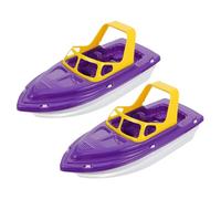 POPETPOP 2 Barche da Bagno per Anni Giocattoli Spiaggia Plastica Colorati Nave Vela e Yacht Cartoon per Bagnetto e Giochi Mare Design Sicuro e Stimolante per Età Prescolare