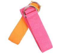 POPETPOP 2 Cinghie Yoga Non Elastiche per e Fitness Arancione e Rosa Accessori Yoga Leggeri con Fibbia Elettroplaccata per Stretching e Allenamento
