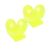 POPETPOP 2 Clip Portatile per Cintura Tennis Supporto Fluorescente Giallo per Palline Resistente Intemperie Allenamento e Partite