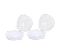 POPETPOP 2 Copri Pomelli per Piano Cottura Sicurezza Protezione Gas in Abs Resistente Installazione per Cucina Accensione Accidentale