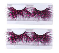 POPETPOP 2 paia Colorate Extra Lunghe per Makeup per Feste e Cosplay Riutilizzabili e Leggere Facili Rimuovere con Struccante