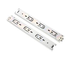 POPETPOP 2 Paia Guide per Cassetti a 3 Sezioni in Acciaio Laminato a Freddo, Argento, per Cassetti e Armadi, Apertura e Chiusura Silenziosa ad Alta Resistenza