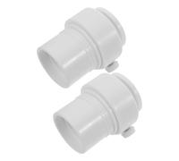 POPETPOP 2 Pezzi Adattatori Stabilizzatori per Aste Ombrellone Piscina Inserti Filettati Bianchi Supporto Resistente per Terrazzo e Giardino Controllo Angolo Regolabile per Ombrelloni