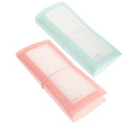 POPETPOP 2 Pezzi Album per Adesivi in PP Opaco, Portatile | Lettere e Washi Sticker, per Journaling e Fai da Te, Risparmia Spazio e Protegge Dalla Polvere