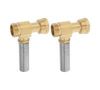 POPETPOP 2 Pezzi Ammortizzatore Colpo D'acqua in Acciaio Inossidabile e Ottone da 3/4 Pollici, Riduttore di Rumore Versatile per Condotte e Giardino, Installazione Facile in Appartamenti