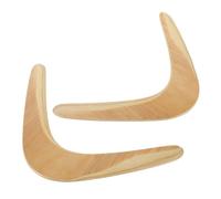 POPETPOP 2 Pezzi Boomerang Legno per Sviluppo delle Abilità per Studenti e Adulti Aerodinamico e Resistente per Allenamenti e Giochi