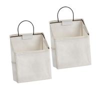 POPETPOP 2 pezzi Borsa da Appendere da Parete Organizer con Tasche Multiple per Bagno Cucina Camera Traspirante Facile da Pulire per Riporre Accessori e Oggetti