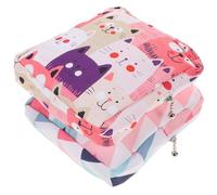 POPETPOP 2 pezzi Borsa da Donna per Assorbenti Igienici Leopardata Custodia Portatile Leggera per Proteggi Slip e Oggetti Personali per Scuola Ufficio e Uso Esterno