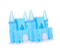POPETPOP 2 Pezzi Castello Giocattolo Arredamento Di Una Piccola Casa Ornamenti Della Casa Delle Bambole Accessori Per La Casa Delle Bambole Piccoli Accessori Per La Casa Blu Addominali