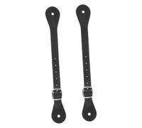 POPETPOP 2 Pezzi Cinghie per Speroni Regolabili in PU da Accessori Western Resistenti per Stivali da Equitazione al Ginocchio Comfort e Fissaggio Sicuro per attività Equestri Varie