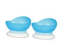 POPETPOP 2 Pezzi Ciotola con Ventosa Silicone per Anziani e Persone con Disabilità Antiscivolo e Facile da Pulire Supporto per Allenamento Alimentazione Indipendente