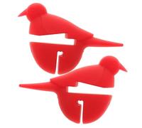 POPETPOP 2 pezzi Clip per Pentola in Silicone Forma da Antiscottatura e Antitrabocco Supporto Utensili Resistenti al Calore e Antiscivolo Adatto per Mestoli e Cucchiai Colore Casuale
